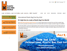 Tablet Screenshot of plasticbagfreeday.org